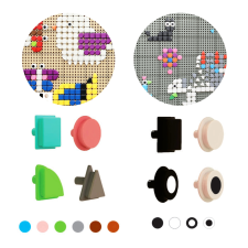 Masterkidz geometriai elemek készlet 256 db kreatív és készségfejlesztő