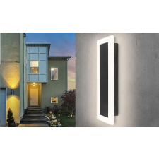  MasterLED Durango 24 W-os fekete, 80 cm-es, kültéri oldalfali lámpa kültéri világítás