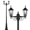MasterLED Kerti állólámpa LED oszlop 238cm E27 kültéri dekoratív lámpa