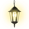 MasterLED Lampa Ogrodowa Sufitowa Oprawa Wisząca E27 Czarna Victoria Masterled