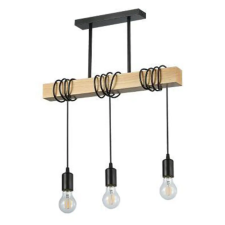 MasterLED Lampa Sufitowa Oprawa Wisząca 3x E27 Czarna Brązowa Nido Masterled világítás