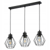 MasterLED Lampa Sufitowa Oprawa Wisząca 3x E27 Czarna Otto Masterled