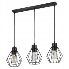MasterLED Lampa Sufitowa Oprawa Wisząca 3x E27 Czarna Otto Masterled világítás
