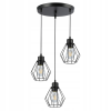 MasterLED Lampa Sufitowa Oprawa Wisząca 3x E27 Otto Czarna Masterled