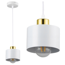 MasterLED Lampa Sufitowa Oprawa Wisząca Zwis E27 Biała Złota Elza Masterled világítás