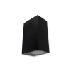 MasterLED MasterLED Lida 150x92 fekete szögletes oldalfali lámpa GU10-es foglalattal