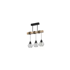 MasterLED MasterLED Otto 3xE27 foglalatú tölgy + fekete színű függesztett mennyezeti lámpa világítás