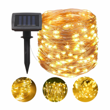 MasterLED Solar Girland Garden DEKORATÍV Fénylánc 300 LED 32m Meleg szín kültéri világítás