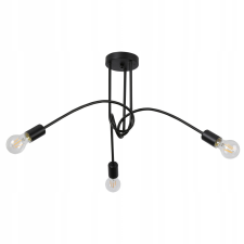 MasterLED Żyrandol Lampa Oprawa Wisząca Sufitowa Dekoracyjny 3x E27 Czarny Nido Masterled világítás