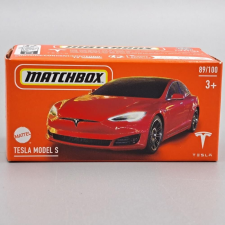 Matchbox Tesla Model S 1:64 piros Matchbox makett