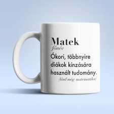  Matek-főnév fehér bögre bögrék, csészék