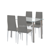  Mateo 4+1 étkező garnitúra szürke-szürke bútor