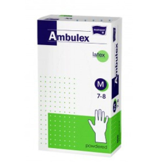 Matopat Ambulex egyszer használatos púderes latex kesztyű