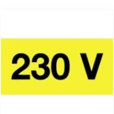  Matrica 20x10 230V információs címke