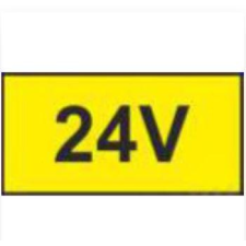  Matrica 20x10 24V információs címke