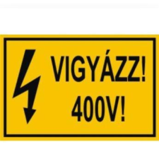  Matrica 60x100 Vigyázz 400V információs címke
