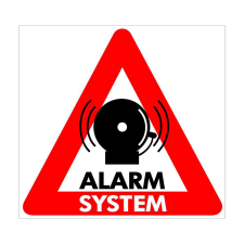 Matrica ALARM SYSTEM információs címke
