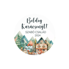 Matrica - Egyedi szöveggel ellátott, személyre szabott, karácsonyi matrica matrica