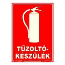 Matrica Tűzoltókészülék piros "F" információs címke