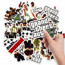 MATRICÁK JEGYZETFÜZET MATRICA KARAKTEREK JÁTÉK GTA 5 MINTÁK 10DB matrica