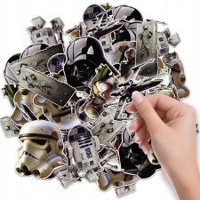  MATRICÁK JEGYZETFÜZETHEZ MATRICÁK STAR WARS STAR MINTÁK 6 DB matrica
