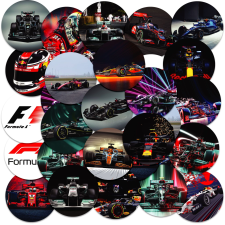 MATRICÁK KARAKTER MATRICA KERÉK VERSENYZÉS F1 MINTÁK 23EL matrica