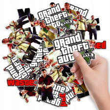 MATRICÁK NOTEBOOK MATRICA GTA GRAND THEF KARAKTEREK MINTÁK 6 DB matrica