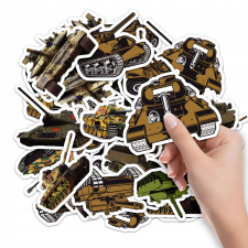  MATRICÁK NOTEBOOK MATRICA KARAKTEREK HADSEREG TANKOK TANKOK TERVEZ 10DB matrica