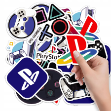 MATRICÁK NOTEBOOK MATRICA KARAKTEREK KONZOL PLAYSTATION JÁTÉK MINTÁK 10DB matrica