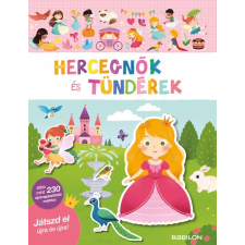  Matricás füzet - Hercegnők és tündérek - 230 újraragasztható matricával gyermek- és ifjúsági könyv