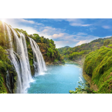  Matricás tapéta Cascada46 Vízesés a dombról, 250 x 150 cm tapéta, díszléc és más dekoráció