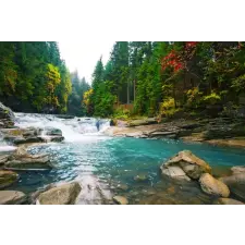  Matricás tapéta Cascada54 Vízesés a folyón, 350 x 250 cm tapéta, díszléc és más dekoráció