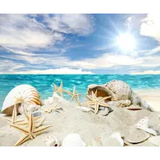  Matricás tapéta Strand csillagokkal2, 150 x 205 cm tapéta, díszléc és más dekoráció