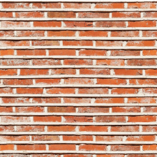  Matricás tapéta Vékony vörös és narancssárga téglafal, 350 x 250 cm tapéta, díszléc és más dekoráció