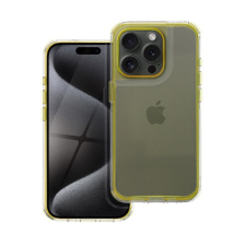 Matrix Apple iPhone 15 hátlap tok kameravédő peremmel, sárga (5903396324260) tok és táska