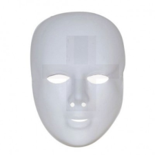  Matt fehér álarc díszithető party kellék