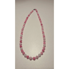  Matt pink achát nyaklánc nyaklánc