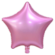  Matt Pink Star, Rózsaszín csillag fólia lufi 44 cm party kellék