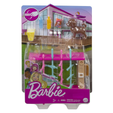 Mattel Barbie baba kiegészítő szett – csocsó asztal, kutya játékfigura