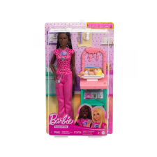 Mattel Barbie barna hajú gyerekorvos karrierbaba játékszett - Mattel kreatív és készségfejlesztő