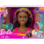 Mattel Barbie Deluxe Styling Head - Fésülhető babafej Neon Rainbow tincsekkel - Barna göndör hajú (HMD79)