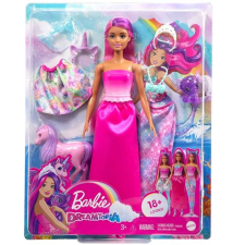 Mattel Barbie Fairytale: átváltozó sellőbaba (2023) kiegészítőkkel (HLC28) (HLC28) barbie baba