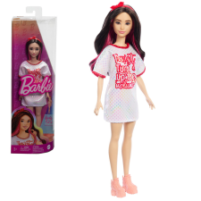 Mattel Barbie: Fashionista stílusos baba oversized pólóruhában – Mattel barbie baba