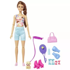 Mattel Barbie feltöltődés: Barna hajú fitness Barbie baba barbie baba