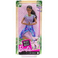 Mattel Barbie: Hajlékony jógababa barna hajjal kék nadrágban - Mattel baba