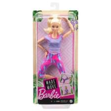 Mattel Barbie - Hajlékony jógababa lila ruhában barbie baba