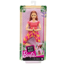 Mattel Barbie - Hajlékony jógababa piros ruhában barbie baba