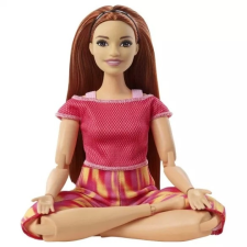 Mattel Barbie Hajlékony jógababa rózsaszín ruhában barbie baba