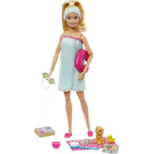 Mattel Barbie hajlékony welnness baba kiskutyával barbie baba