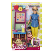 Mattel Barbie karrier játékszett, többféle barbie baba